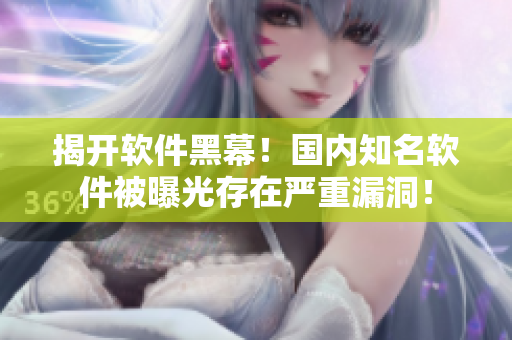 揭开软件黑幕！国内知名软件被曝光存在严重漏洞！