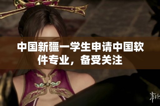中国新疆一学生申请中国软件专业，备受关注