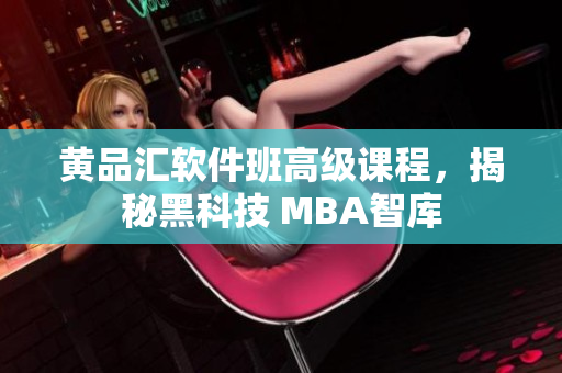 黄品汇软件班高级课程，揭秘黑科技 MBA智库