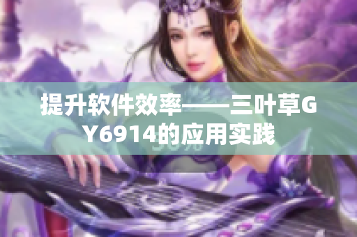 提升软件效率——三叶草GY6914的应用实践