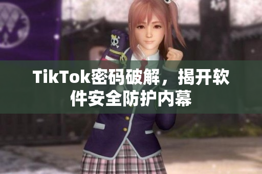 TikTok密码破解，揭开软件安全防护内幕