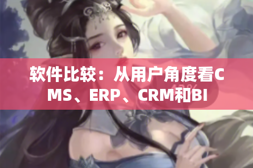 软件比较：从用户角度看CMS、ERP、CRM和BI