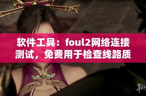 软件工具：foul2网络连接测试，免费用于检查线路质量