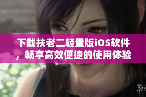 下载扶老二轻量版iOS软件，畅享高效便捷的使用体验