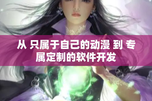 从 只属于自己的动漫 到 专属定制的软件开发
