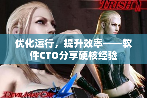 优化运行，提升效率——软件CTO分享硬核经验