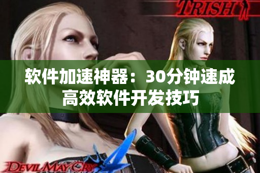 软件加速神器：30分钟速成高效软件开发技巧