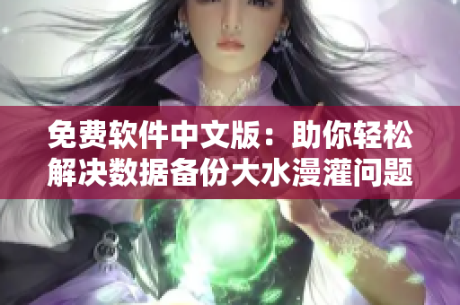 免费软件中文版：助你轻松解决数据备份大水漫灌问题