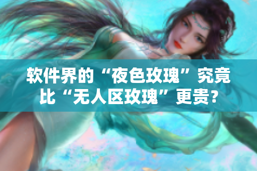 软件界的“夜色玫瑰”究竟比“无人区玫瑰”更贵？