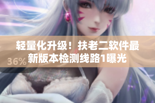 轻量化升级！扶老二软件最新版本检测线路1曝光