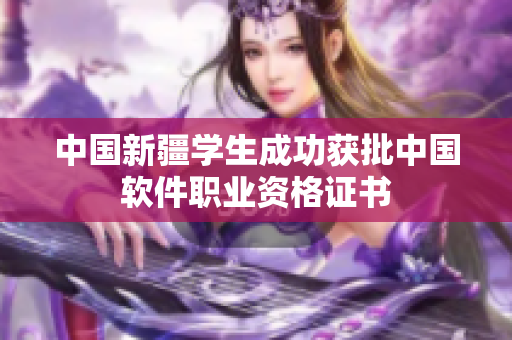 中国新疆学生成功获批中国软件职业资格证书